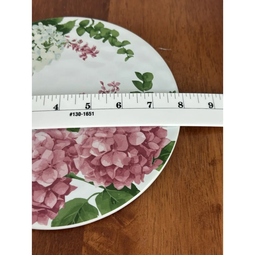 Temp-Tations By Tara Pink Hydrangea Kitchen Essential Plate